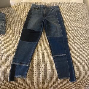 Patchwork Cropped Joe’s Jeans